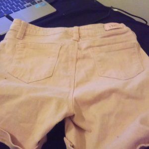 YMI girl size light pink jean shorts